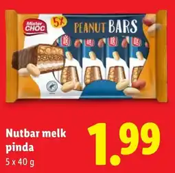 Lidl Nutbar Melk Pinda aanbieding