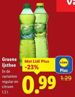 Lidl Groene Ijsthee aanbieding