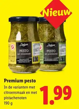 Lidl Premium pesto aanbieding