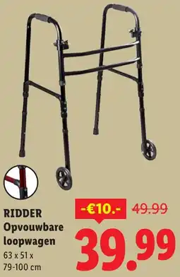 Lidl Ridder Opvouwbare loopwagen aanbieding