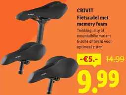 Lidl Crivit Fietszadel met memory foam aanbieding