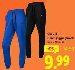 Lidl Crivit Heren joggingbroek aanbieding