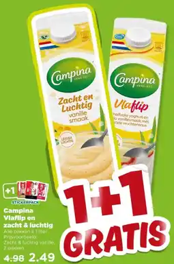 PLUS Campina Vlaflip en zacht & luchtig aanbieding