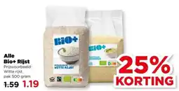 PLUS Alle Bio+ Rijst aanbieding