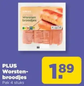 PLUS PLUS Worstenbroodjes aanbieding