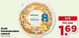 PLUS PLUS Pannenkoeken naturel aanbieding