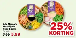 PLUS Alle Mama's Maaltijden Poké bowls aanbieding