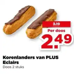 PLUS Korenlanders van PLUS Eclairs aanbieding