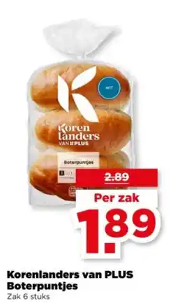 PLUS Korenlanders van PLUS Boterpuntjes aanbieding
