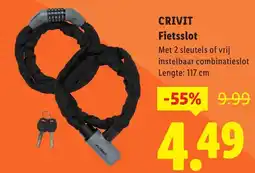 Lidl Crivit Fietsslot aanbieding