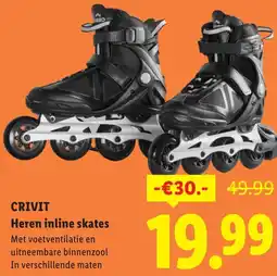 Lidl Crivit Heren inline skates aanbieding