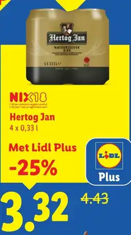Lidl Hertog Jan aanbieding