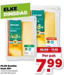 PLUS PLUS Goudse kaas 48+ aanbieding
