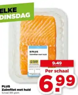 PLUS PLUS Zalmfilet met huid aanbieding