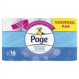 Plein.nl 2+3 gratis: Page Toiletpapier Compleet Schoon aanbieding