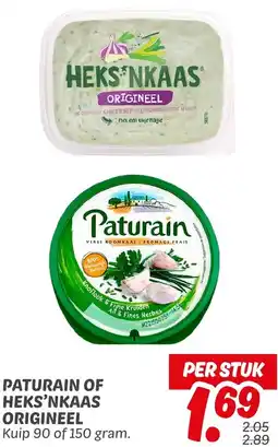 Dekamarkt Paturain of heks'nkaas origineel aanbieding
