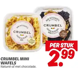Dekamarkt Crumbel mini wafels aanbieding