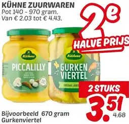 Dekamarkt Kühne zuurwaren aanbieding