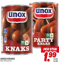 Dekamarkt Unox knaks aanbieding