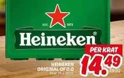 Dekamarkt Heineken original of 0,0 aanbieding