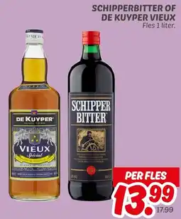 Dekamarkt Schipperbitter of de kuyper vieux aanbieding