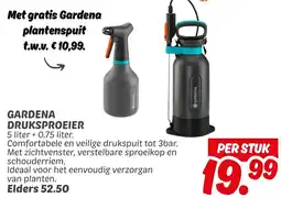 Dekamarkt Gardena druksproeier aanbieding