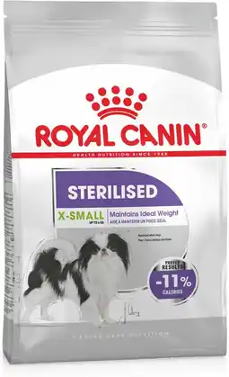 Intratuin Royal Canin hondenbrokken sterilised x-small 1,5 kg aanbieding