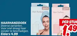 Dekamarkt Haarhanddoek aanbieding