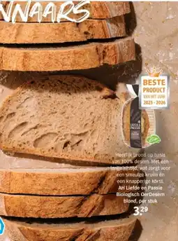 Albert Heijn AH liefde en passie biologisch oerdesem blond aanbieding