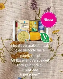 Albert Heijn AH Excellent Verspakket romige paprika- maissoep aanbieding