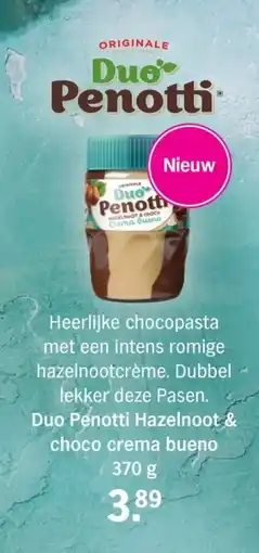 Albert Heijn Duo Penotti Hazelnoot & choco crema bueno aanbieding