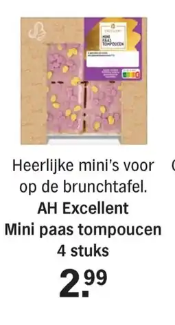 Albert Heijn AH Excellent Mini paas tompoucen aanbieding