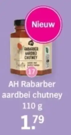 Albert Heijn AH Rabarber aardbei chutney aanbieding