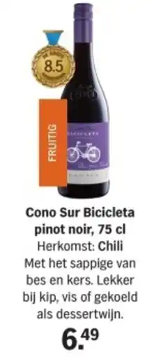Albert Heijn Cono Sur Bicicleta pinot noir aanbieding