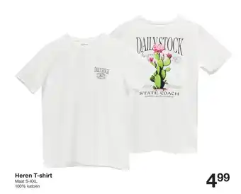 Zeeman Heren T-shirt aanbieding