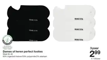 Zeeman Dames of heren perfect footies aanbieding