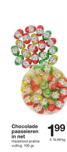 Zeeman Chocolade paaseieren in net aanbieding