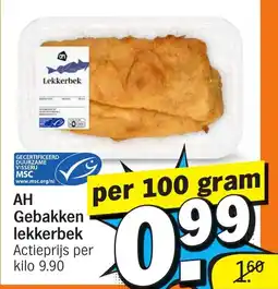 Albert Heijn AH Gebakken lekkerbek aanbieding