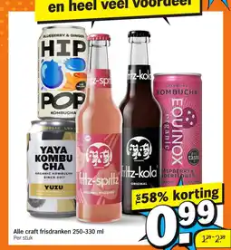 Albert Heijn Alle craft frisdranken aanbieding