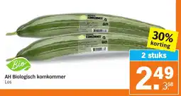 Albert Heijn AH Biologisch komkommer aanbieding