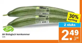 Albert Heijn AH Biologisch komkommer aanbieding