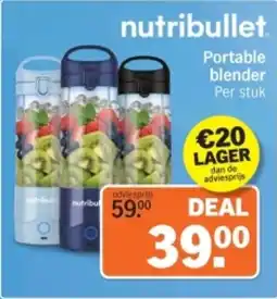 Albert Heijn Nutribullet Portable blender aanbieding