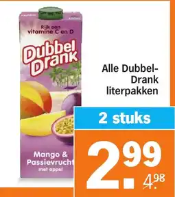Albert Heijn Alle Dubbel Drank literpakken aanbieding