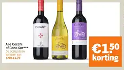 Albert Heijn Alle Cecchi of Cono Sur aanbieding