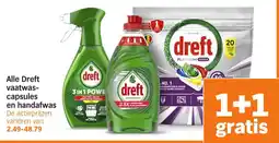 Albert Heijn Alle Dreft vaatwas capsules en handafwas aanbieding