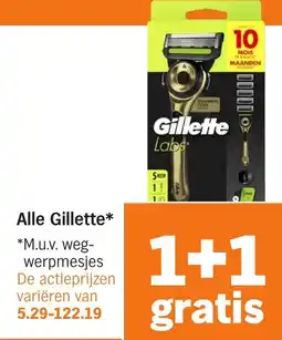 Albert Heijn Alle Gillette aanbieding