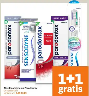 Albert Heijn Alle Sensodyne en Parodontax aanbieding