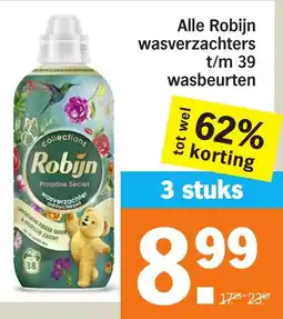 Albert Heijn Alle Robijn wasverzachters aanbieding