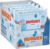 Bol.com Huggies billendoekjes - Pure 99% Water - 10 x 56 - 560 doekjes aanbieding