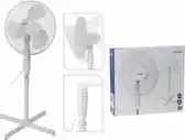 Bol.com Excellent Electrics - Staande ventilator - Statiefventilator - 40cm Wit - 40W aanbieding